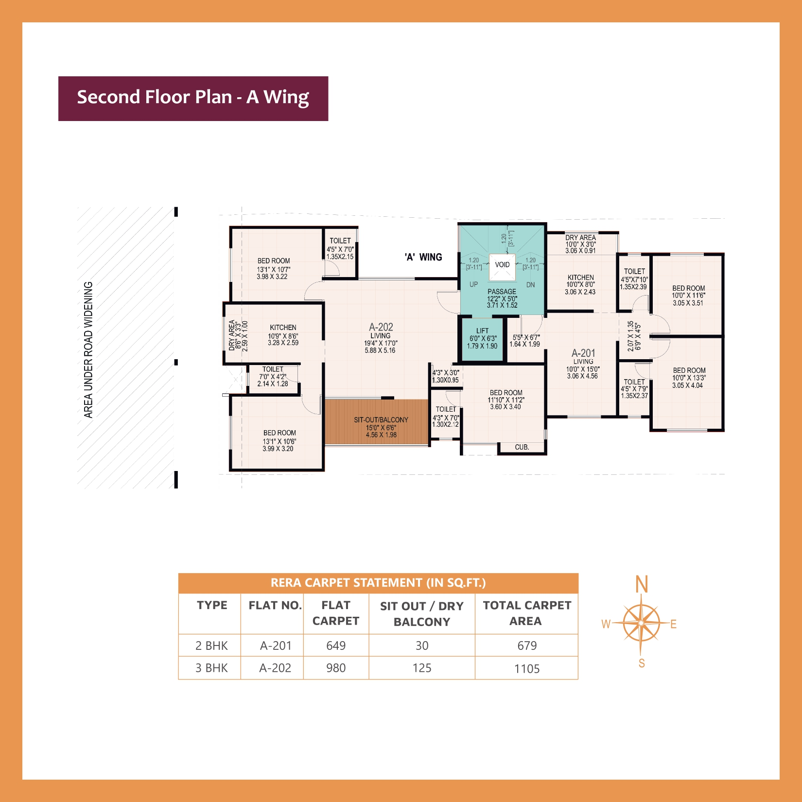 Prathamesh 3 BHK Floor Plan 3